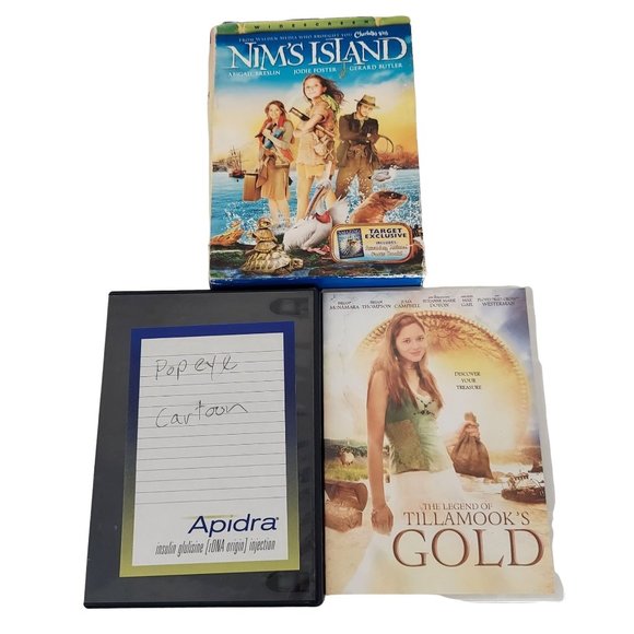 Nim's Island, The Legend of Tillamooks Gold, Popeye Alibaba & His 40 Thieves Lot - Picture 1 of 9